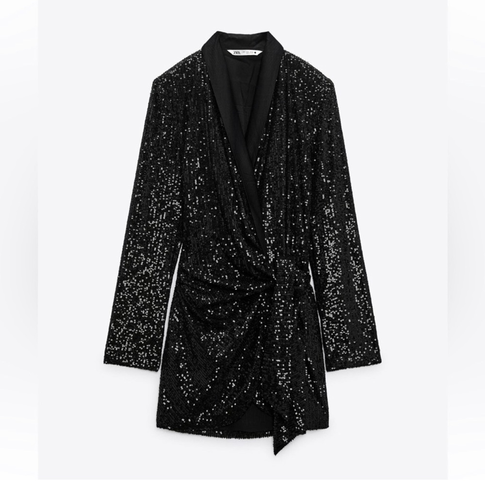 COPY - Zara sequin wrap dress